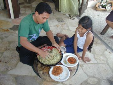 バリ島 庶民食 男の手料理 ホテル