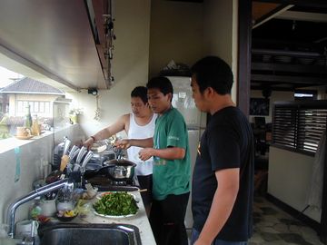 バリ島 ウブド バリ料理 キッチン