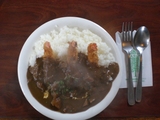 エビフライのせカレー