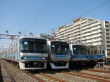 東西線5000系さよならイベント-車両並び2