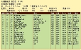 第１０Ｓ：１１月２週 北海道２歳優駿 競争成績