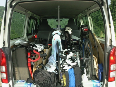 荷室の自転車