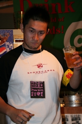 会心の乾杯?
