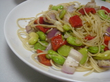 そら豆パスタ