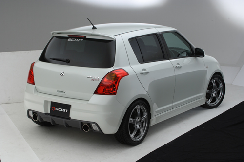 Suzuki Swift Sport White. Scrit Aerokit for Suzuki Swift