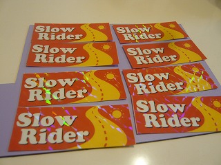 SlowRiderステッカーとマグネット