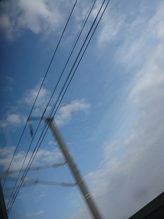 新幹線からの空