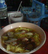 夕食ラーメン