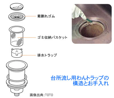 わんトラップの構造とお手入れ