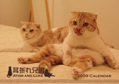 耳折れ兄弟カレンダー2009