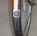 自転車に家紋