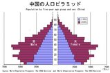 Population by five-year age group and sex (China)