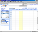 Google Apps for Your Domain の Calendar 画面