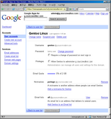 Google Apps for Your Domain ユーザーの詳細