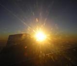 Sunrise from airplaine, 11-02-09, 1 web