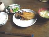 定番朝飯アジの干もの