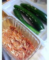 オイキムチの作り途中