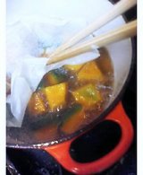 かぼちゃの煮物途中