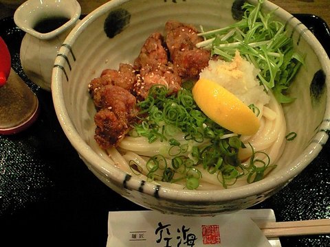 鶏の甘辛あげ ぶっかけ
