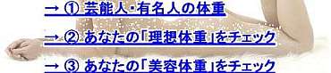 芸能人 有名人 体重 理想体重 美容体重