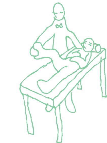 施術中