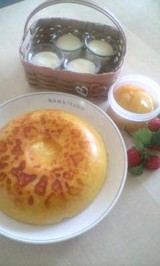 チーズケーキとマンゴー杏仁