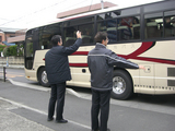グリーンファイターズ旅行会・バスお見送り2