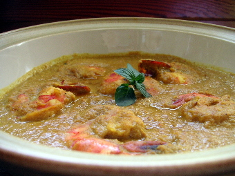 curry aux gambas