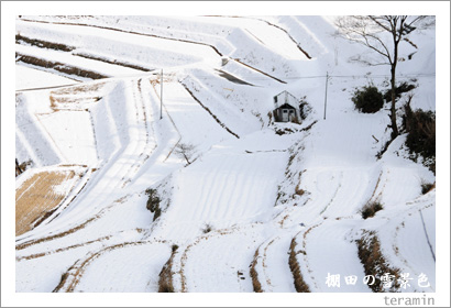 棚田の雪景色2