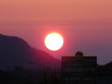 日本海の夕日