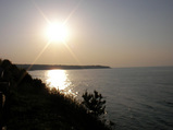 日本海の夕焼け