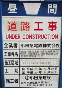 工事標識板