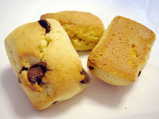 バナナとチョコのパン＆小さな夕張メロンのパン