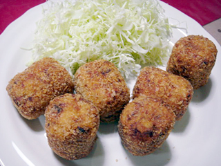 里芋コロッケ&さつま芋の煮物