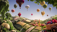 ����ե��å��ǥ����ʡ��ؤΥ��������Carl Warner���Foodscape�١�