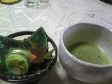 抹茶とお茶菓子