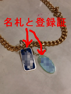 名札と登録証