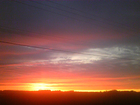 清里夕日