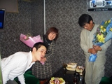三人ケーキ