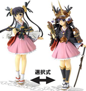 戦国ランス 1-6 香姫(着物、甲冑コンパチ) 未塗装組立フィギュア