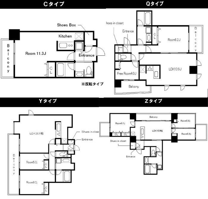 Pacific Tower Shinmachi 83,000 yen2