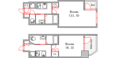 Stylish Residence Shinasaibashi 63,300 yen-2