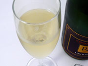 Cremant Dalsace Riefle with glass