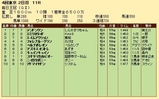 第２８Ｓ：１０月２週 毎日王冠 成績