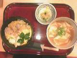 ミニ親子丼とミニ団子汁のセット