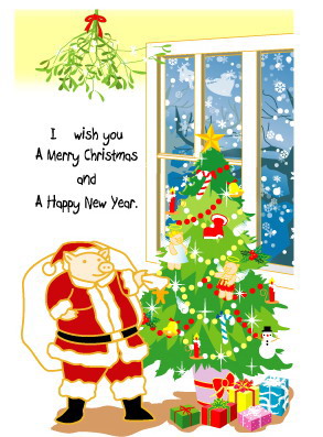 クリスマスはがき2