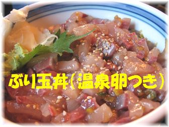 ぶり玉丼(温泉卵つき)