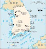 韓国地図