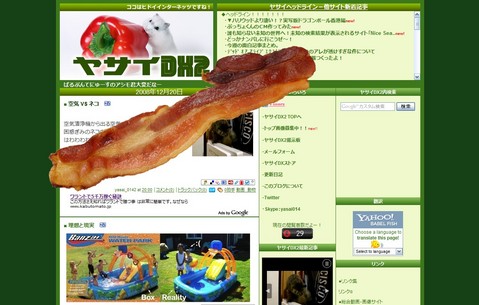 サイトにベーコンを貼れる 「Bacolicio.us」