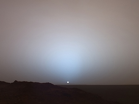火星の夕日